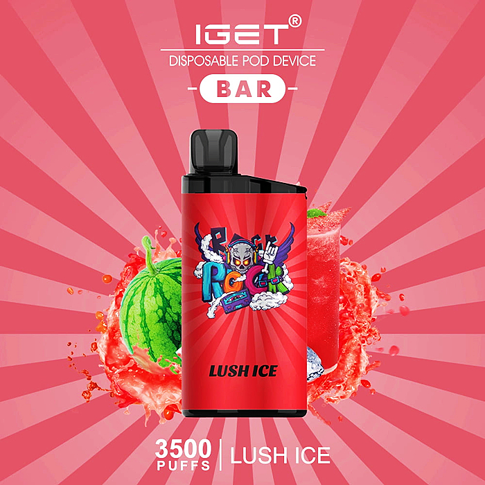 IGET BAR LUSH ICE 3500 PUFFS 0mg Nicotine